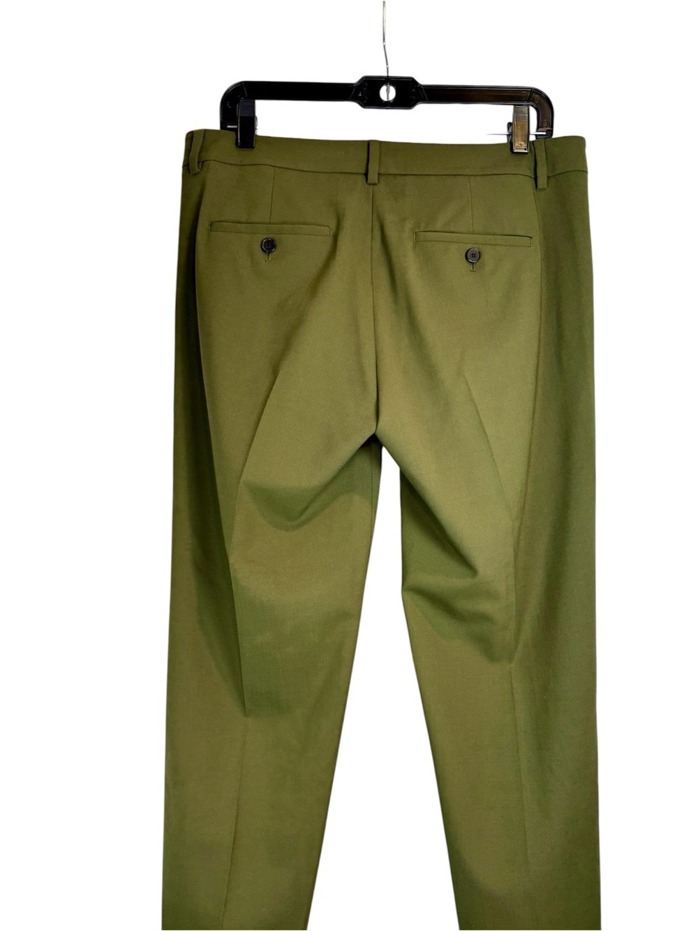 Vince Olive Green Ankle Pants with Black Side Stripe - Picture 6 of 15